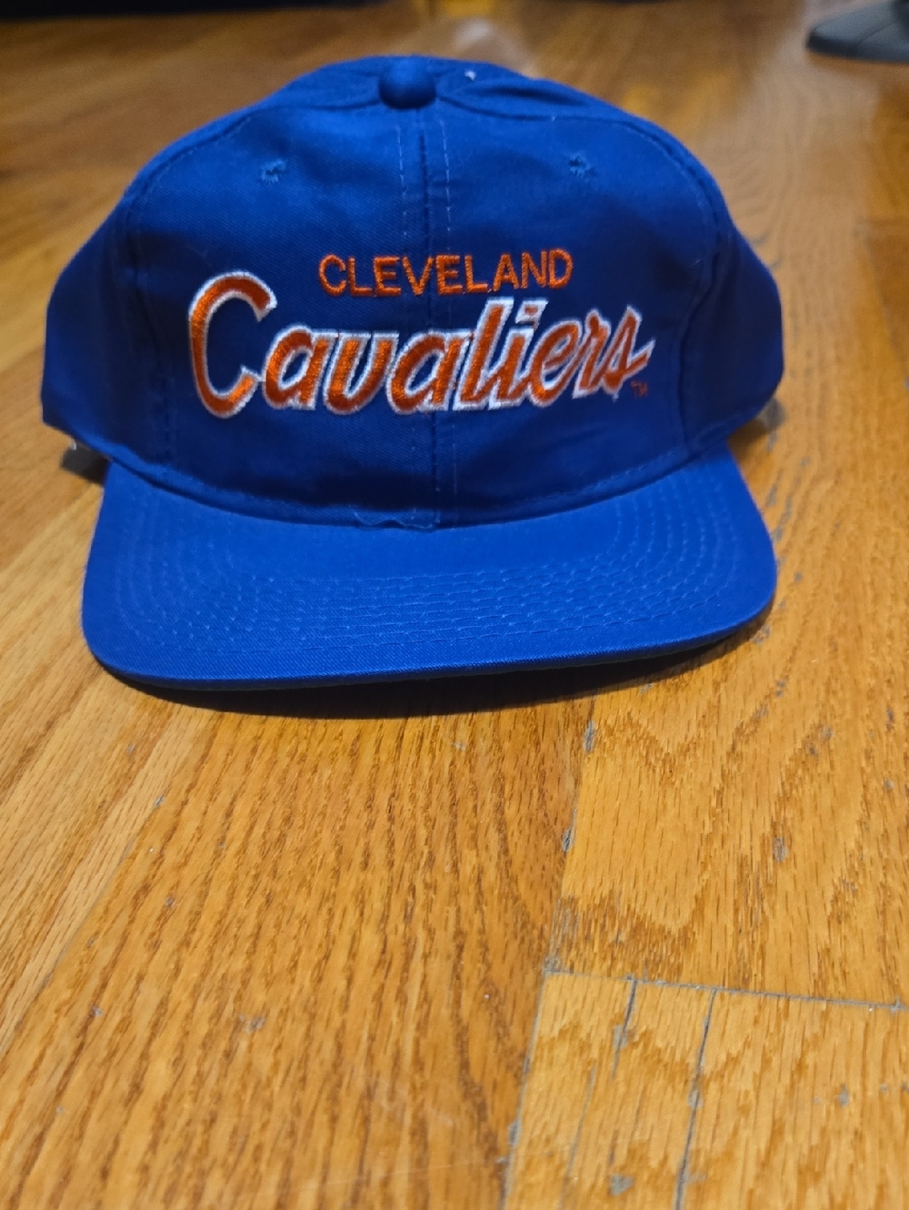 Vtg Sports Specialties Cleveland Cavaliers Twill Script Snapback Hat Cap Nba.